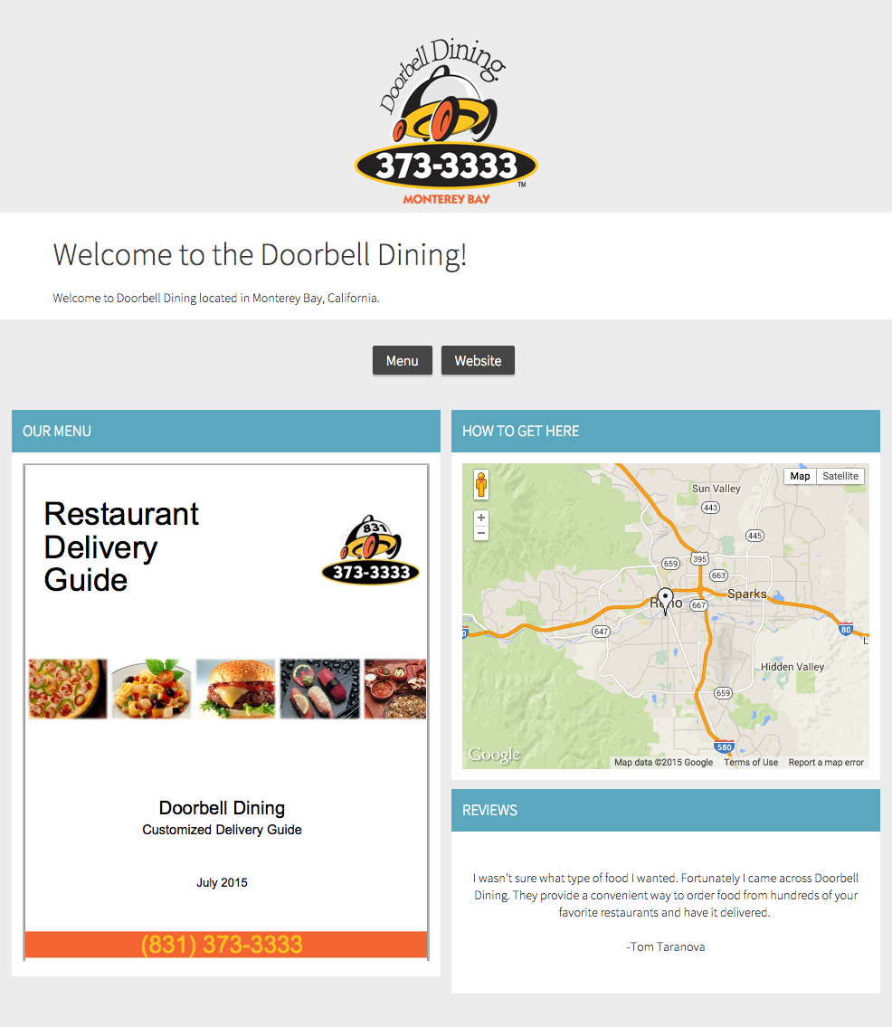 Promote your restaurant menu on Facebook using Shortstack