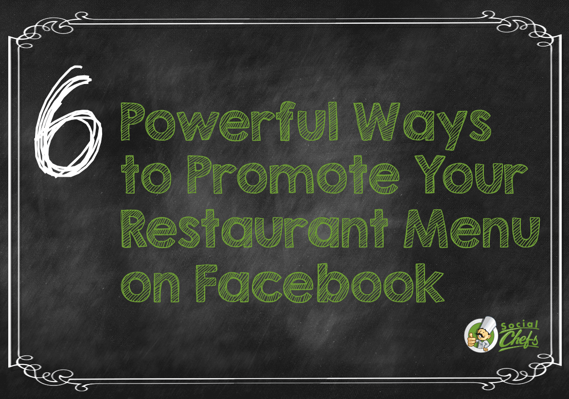 Promote your restaurant menu on Facebook