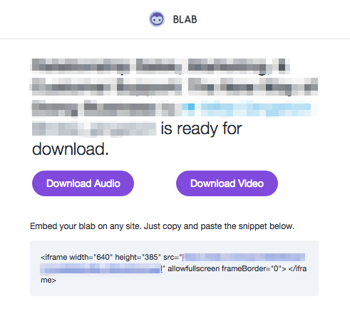 Turn your Blab into a podcast