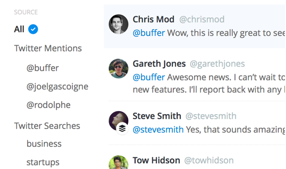 Respond by Buffer - Searches