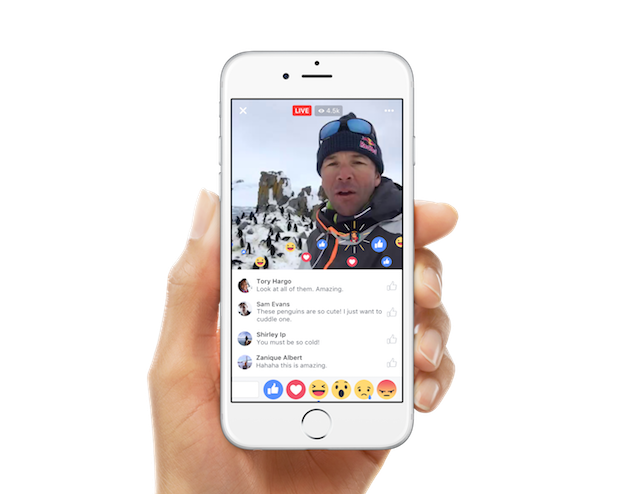 Facebook Live Video Reactions