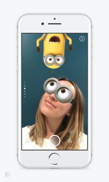 Facebook camera effects - Minions