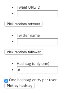 Tweetdraw multiple winners