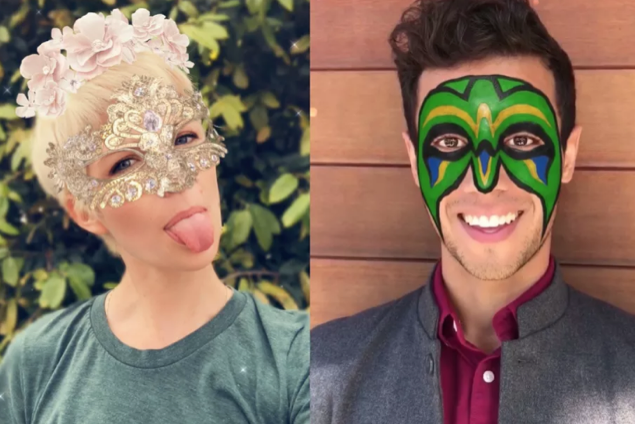Snapchat lenses for iPhone X users