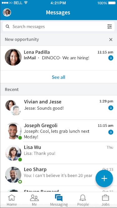 Group messages in your LinkedIn messaging
