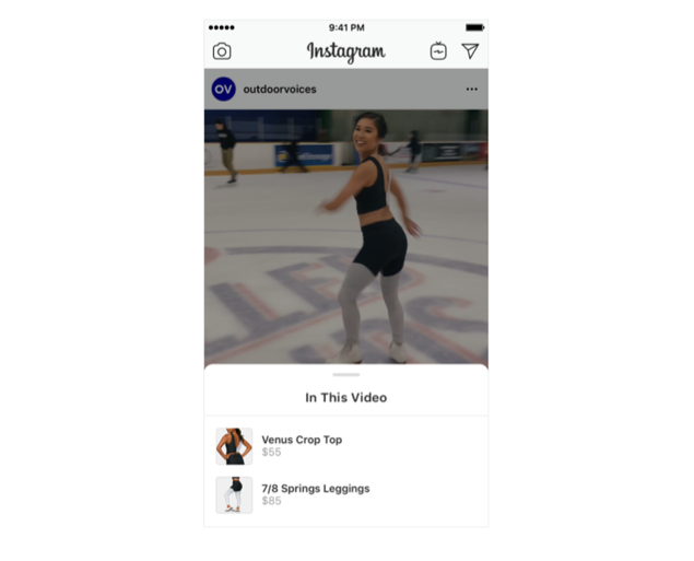 Shop in Instagram feed videos